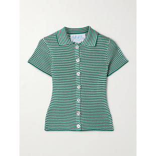 Del 条纹罗纹针织Polo衫 Mar POLO衫 女士 Calle