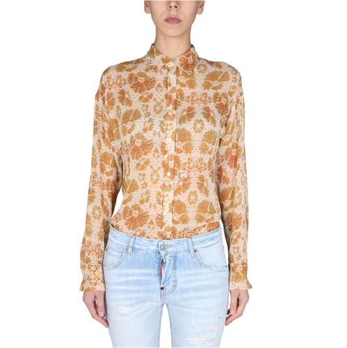 DSquared2 D二次方 女士 SS22 衬衫 花卉刺绣