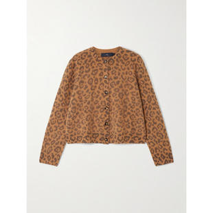 女士 嵌花磨毛山羊绒针织开衫 SS26 Blackwood 毛衣 Arch4