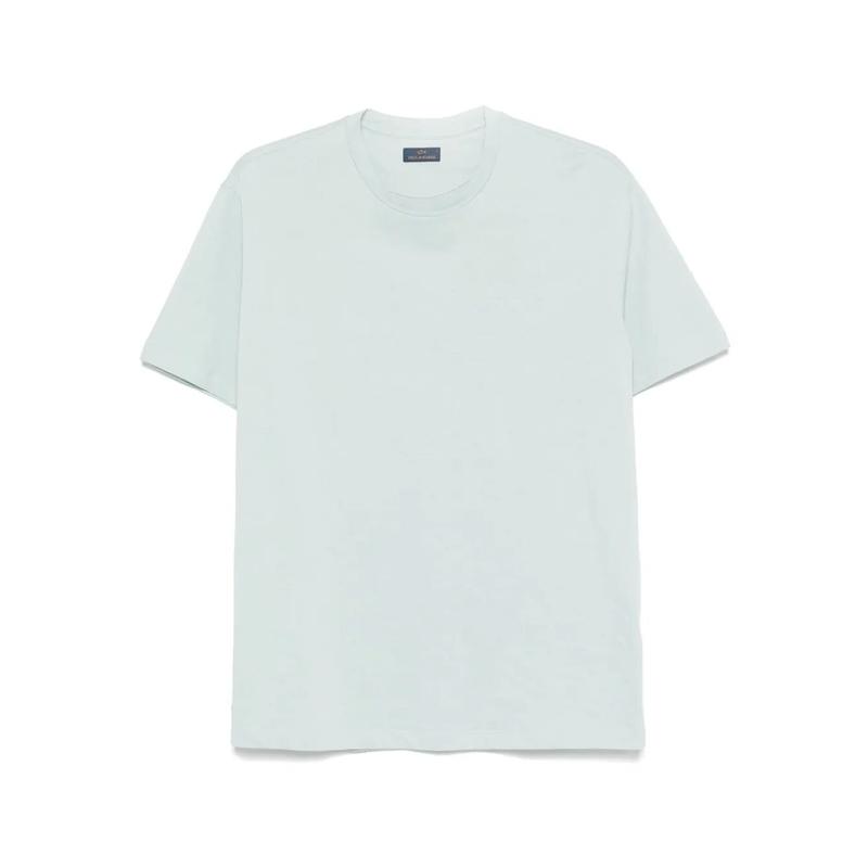 Paul  Shark 男士 SS25 T恤 TONE ON TONE 刺绣棉质针织T恤