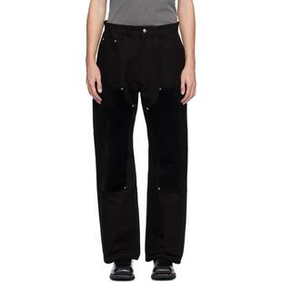 Andersson Bell 男士 牛仔长裤 黑色 Carpenter Wide-Leg 牛仔裤