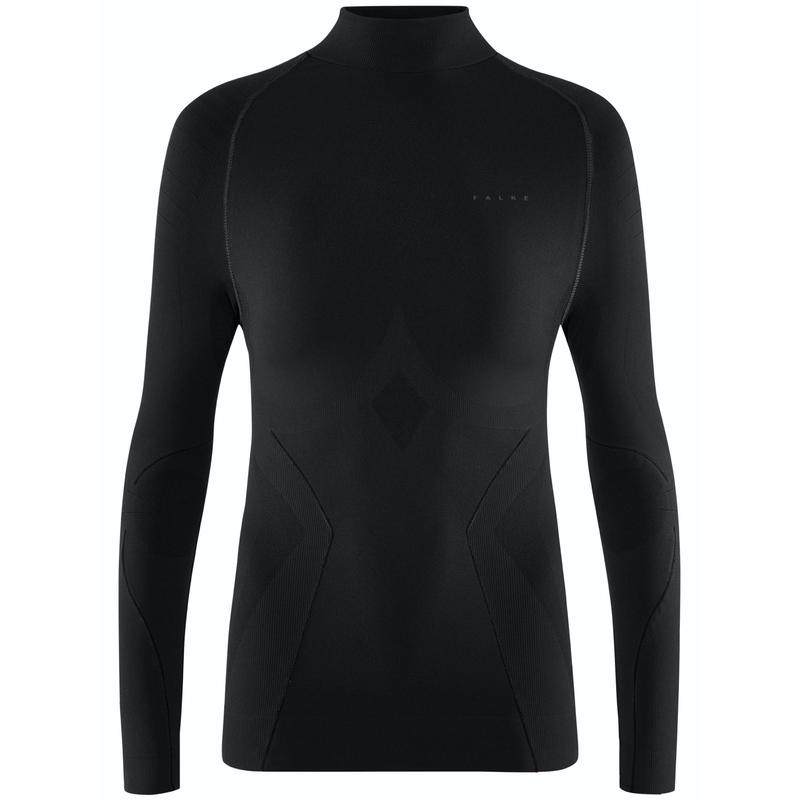 Falke 女士 FW25 运动上衣 MAXIMUM 黑色棉质毛线衫