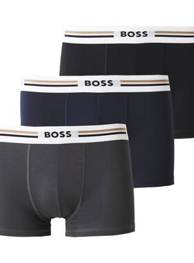 Hugo Boss 雨果博斯 男士 平角内裤 3P REVIVE