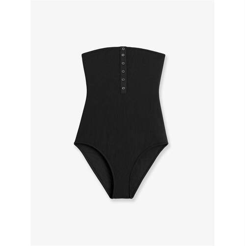Totême 女士 SS26 比基尼 罗纹针织连体泳衣
