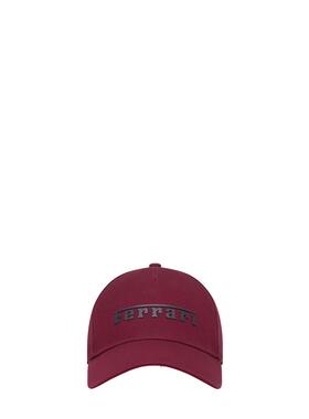Ferrari 法拉利 男士 FW26 帽子 酒红色