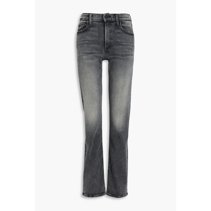 Mother Denim 女士 牛仔长裤 Skimp 骑士中腰直筒牛仔裤