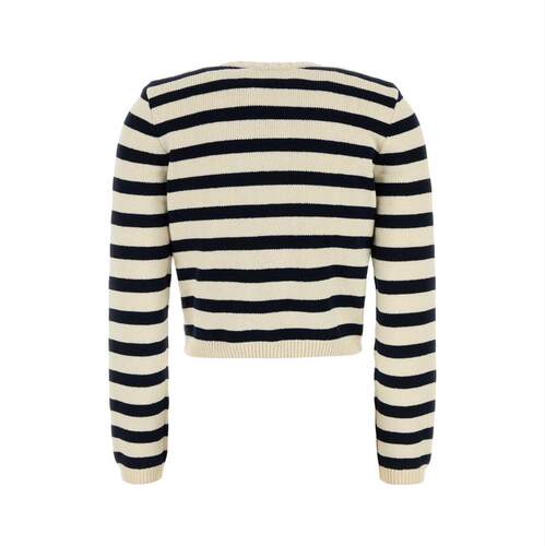 FRAME 女士 FW25 开衫 刺绣棉混纺针织
