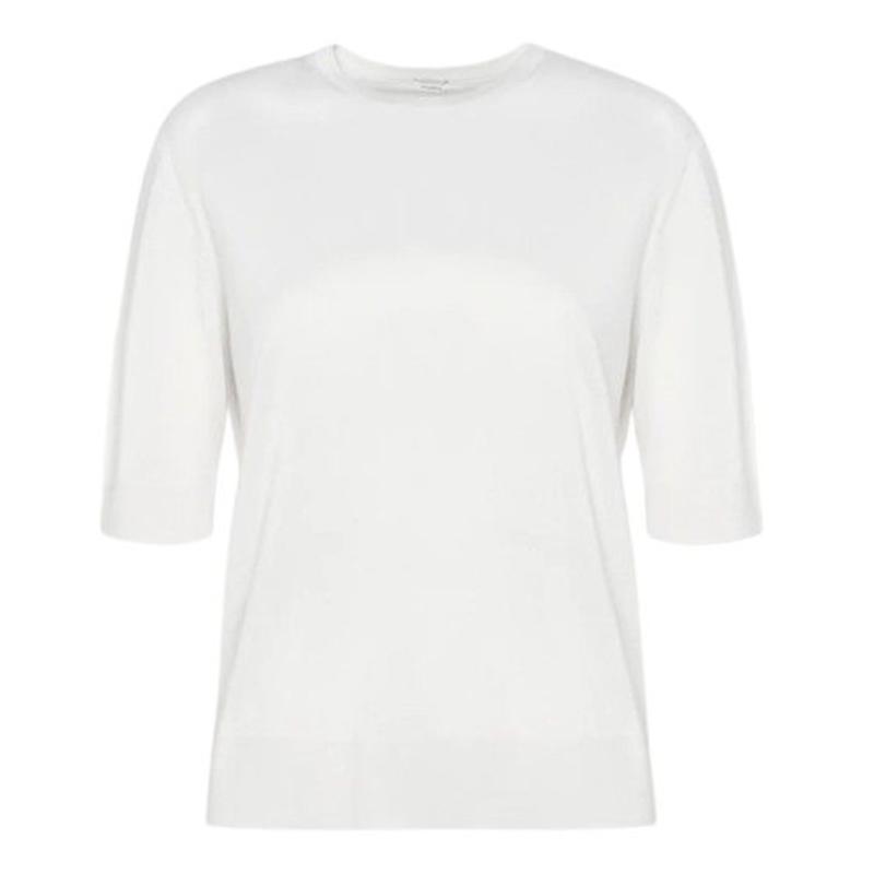 MALO 女士 秋冬新品 T恤 白色羊绒针织衫