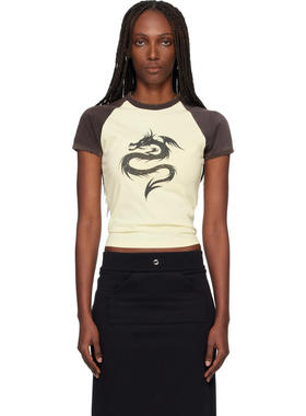 Coperni 女士 T恤 黄色  黑色 Dragon Baby