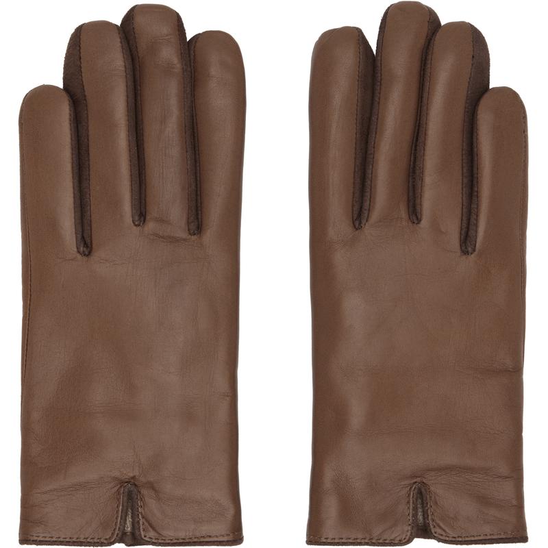 Handsome Stockholm 男士 手套 独家发售棕色 Essentials 手套