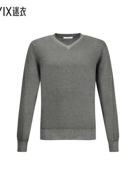 [秋冬新品]Cruciani 男款绿色V领毛衣 迷衣时尚