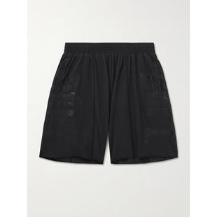 Gallery Dept. 男士 短裤 Dept 健身直筒印花棉针织短裤