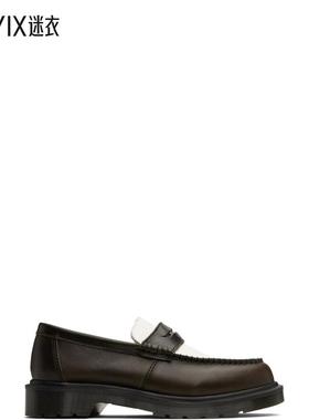 Dr. Martens马丁 男款棕色 & 白色 Penton Two-Tone Leather 乐福