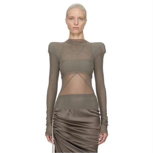 Rick Owens 瑞克·欧文斯 女士 SS26 上衣 HELM 短款长袖
