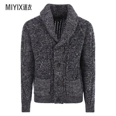 [秋冬新品]Rakkì wear 男款ARAN 连披肩领圈针织开衫 迷衣时尚