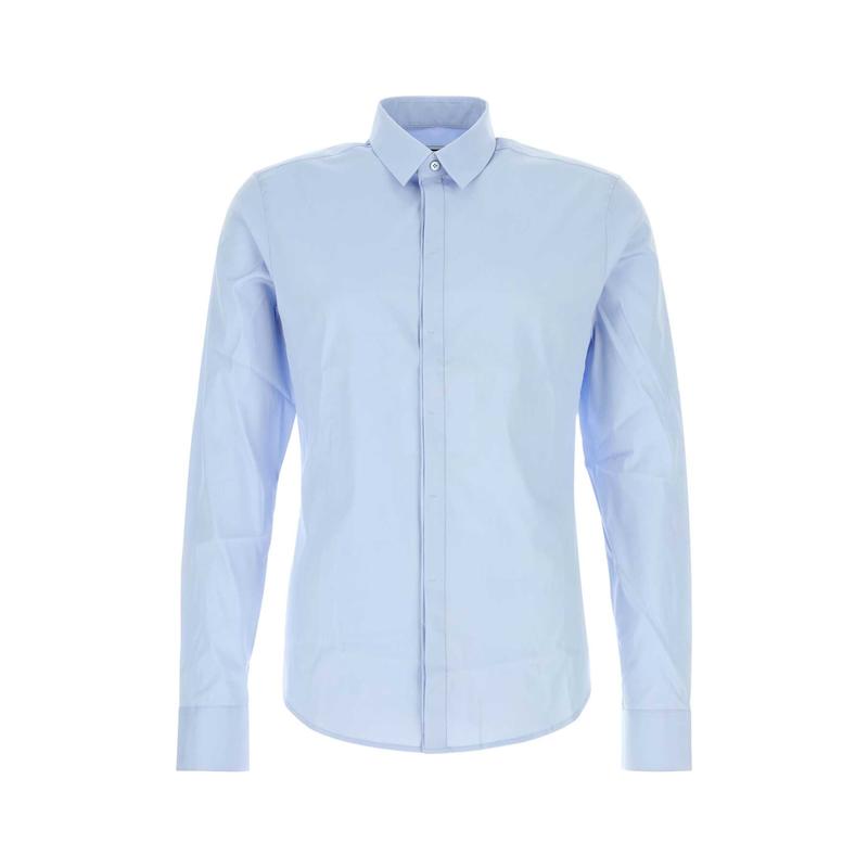 Wooyoungmi 男士 SS25 短款连衣裙 浅蓝府绸衬衫