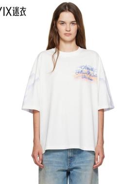 Amiri 女款灰白色 Follow Me Oversized T 恤 迷衣时尚