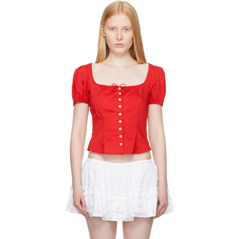 Sandy Liang 女士 上衣 红色 Walnut 上装