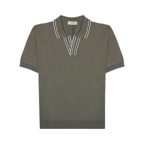 PAOLO PECORA MILANO 男士 SS26 POLO衫 (SETA MISTO COTONE)