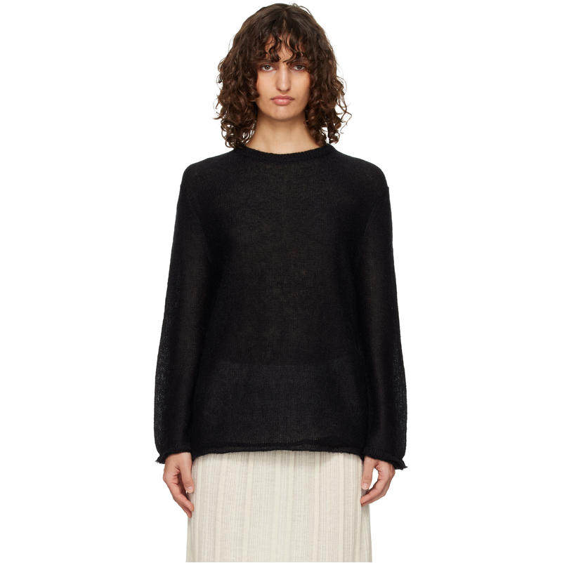Totême 女士 毛衣 黑色 Long Open Weave Knit