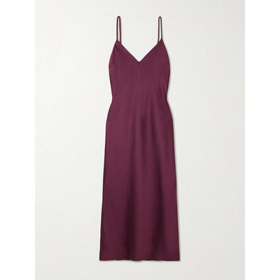 Norma Kamali 诺玛·卡玛丽 女士 SS26 中长连衣裙 缎面