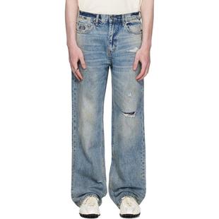 ROCKSTEADY 男士 牛仔长裤 蓝色 Highway Straight Fit 牛仔裤