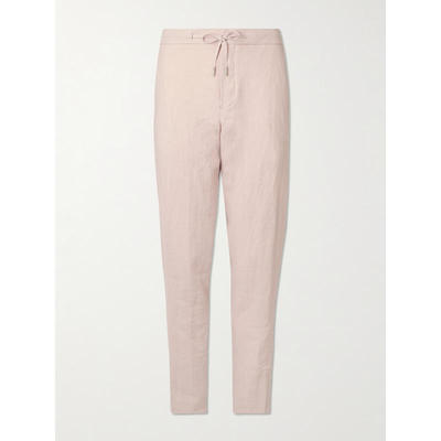 MR P. 男士 FW25 西装裤 James 直筒粗纺亚麻抽绳裤子