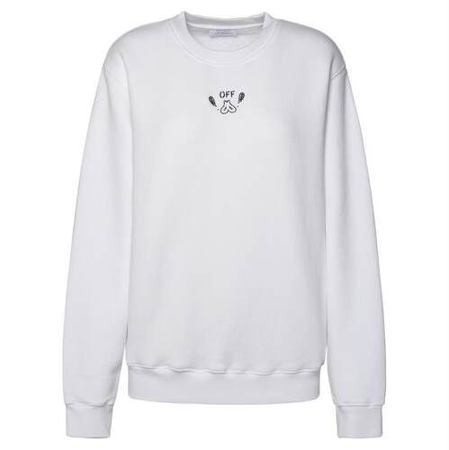 Off-White 女士 FW24 卫衣 白色 Bandana Arrow 套头衫