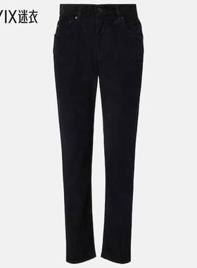 Adriano Goldschmied Ex 男友风中腰灯芯绒修身长裤 迷衣时尚