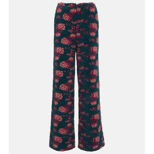 teddy Magda 长裤 女士 高腰花朵直筒 Butrym