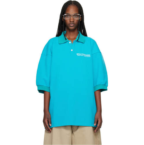 Willy Chavarria 女士 POLO衫 蓝色 Football Polo 衫