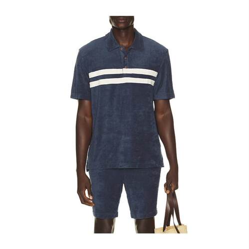 Faherty 男士 POLO衫 Cabana Towel 厚绒布冲浪条纹