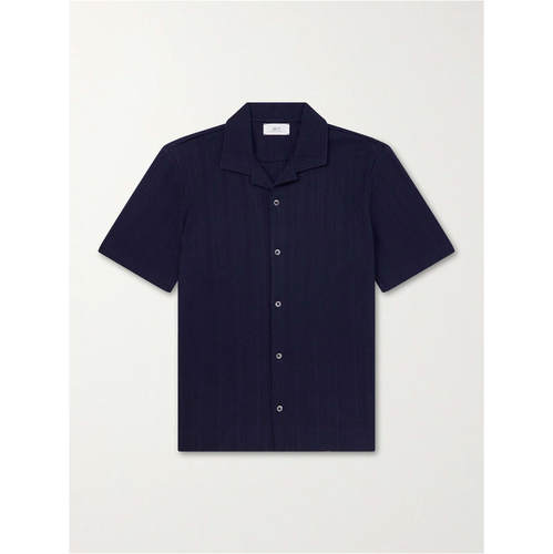 MR P. 男士 FW26 衬衫 Camp-Collar 织纹有机棉