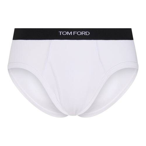 Tom Ford 汤姆·福特 男士 SS26 三角内裤 白色棉质内裤