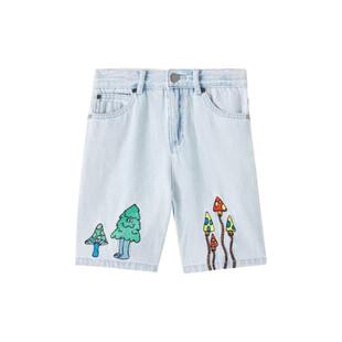 Stella Mccartney 斯特拉·麦卡特尼 男童 牛仔短裤 刺绣童装