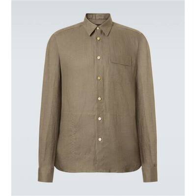 Kiton 男士 衬衫 亚麻