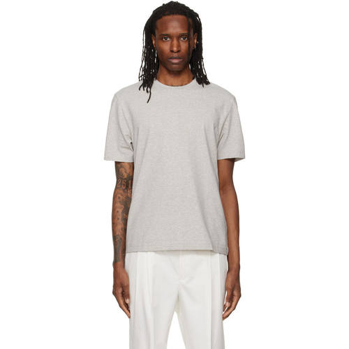 Boss 博斯 男士 T恤 灰色 Relaxed-Fit Layered Logo Print
