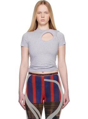 Ottolinger 女士 T恤 灰色 Padded Donut T 恤