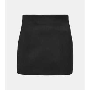 WARDROBE.NYC 女士 迷你裙 羊毛迷你半身裙