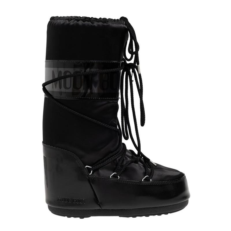 Moon Boot 女士 FW25 靴子 Icon Glance 緞面繫帶雪靴