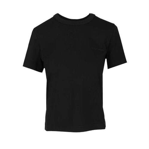 Courrèges 古未界 女士 FW25 T恤 Courrèges 徽标贴饰圆领 T 恤