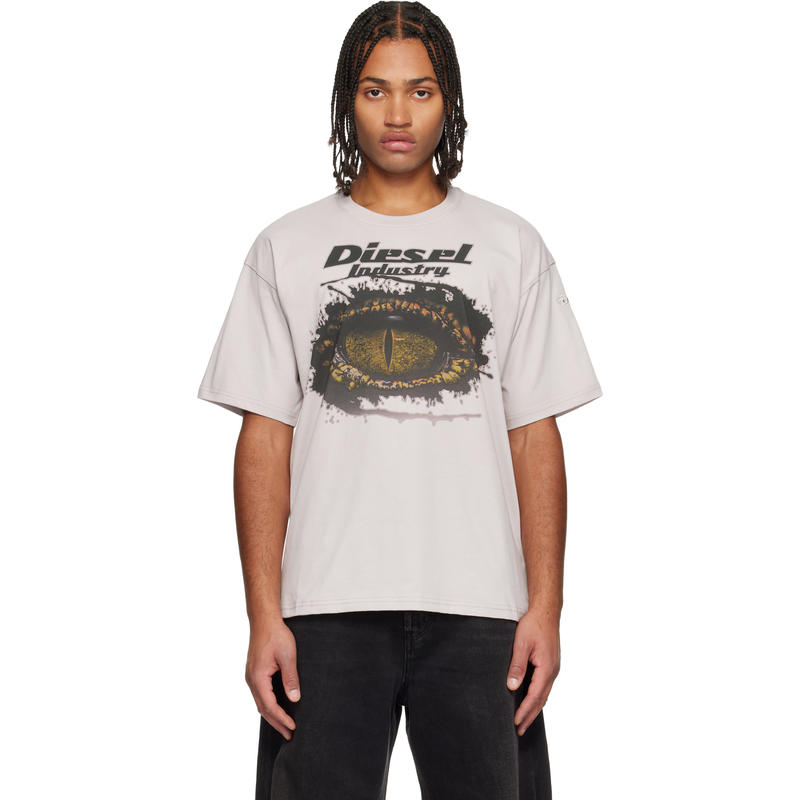 Diesel 男士 T恤 灰色 T-Boxt-T25 T 恤