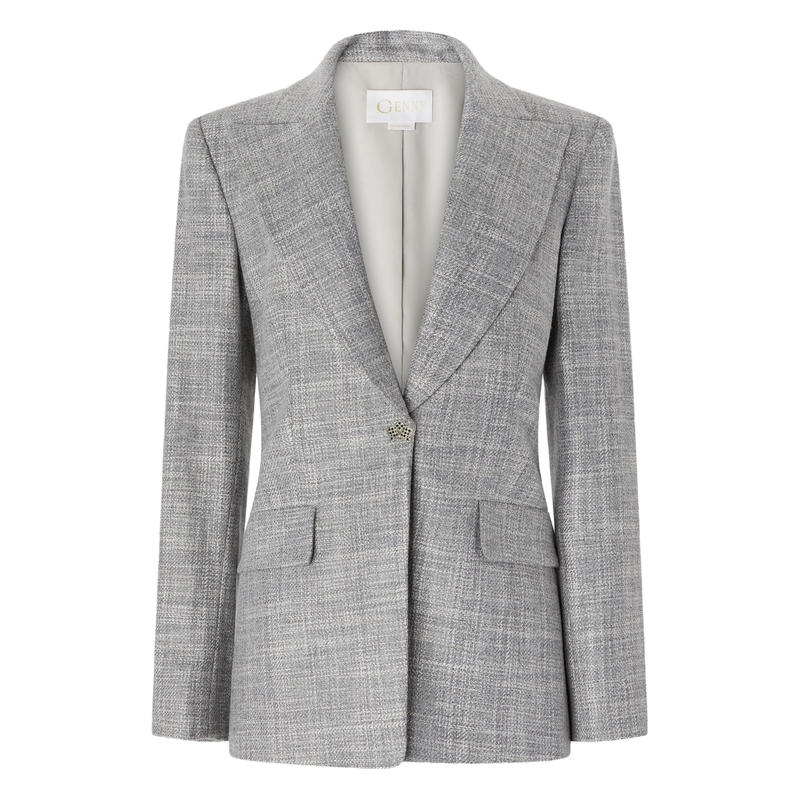 Genny 女士 FW25 夹克 浅灰色夹克