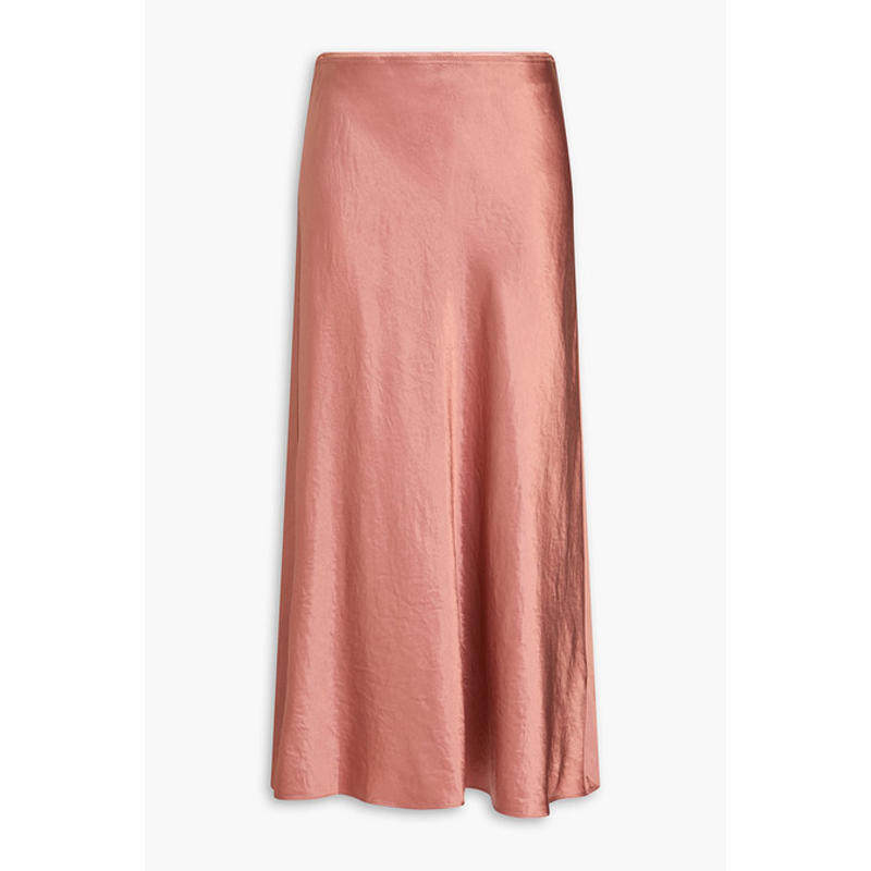 Vince 女士 中长裙 缎面中长半身裙