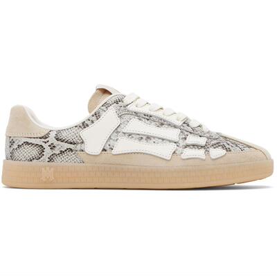 Amiri 埃米尔 男士 运动鞋 灰色  米色 Snake Pacific Bones