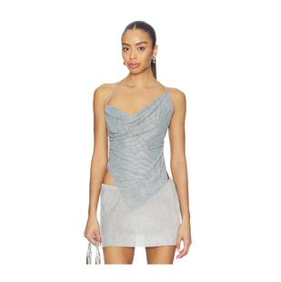 人造钻石斗篷式 Jaded 上衣 女士 露背 London