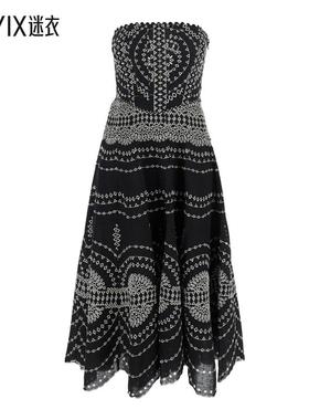 【春夏新品】Charo Ruiz Ibiza 'Iris' Dress Embroideries 黑色