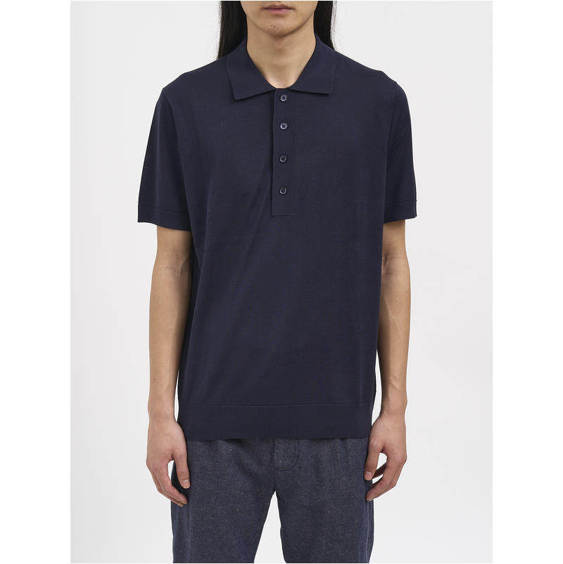 Paolo Pecora 保罗·皮科拉 男士 SS26 上衣 真丝针织Polo衫