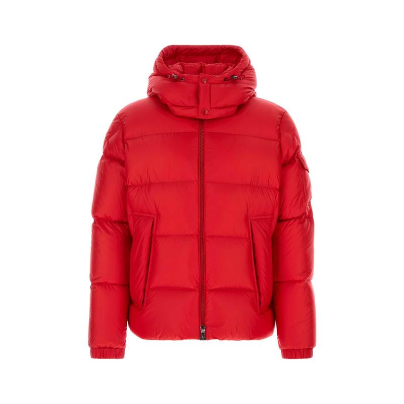 Moncler 男士 FW25 羽绒服 Couyere 红色尼龙羽绒夹克