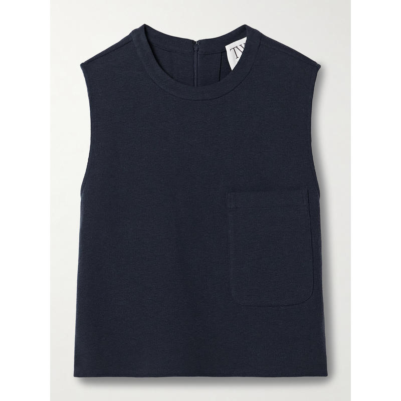 TWP Clothing 女士 背心 French 短款羊毛混纺厚绒布背心